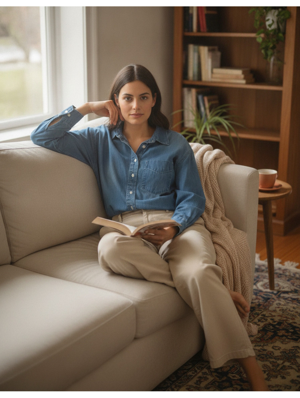 Lauren Ralph Lauren Medium Blue Denim Shirt